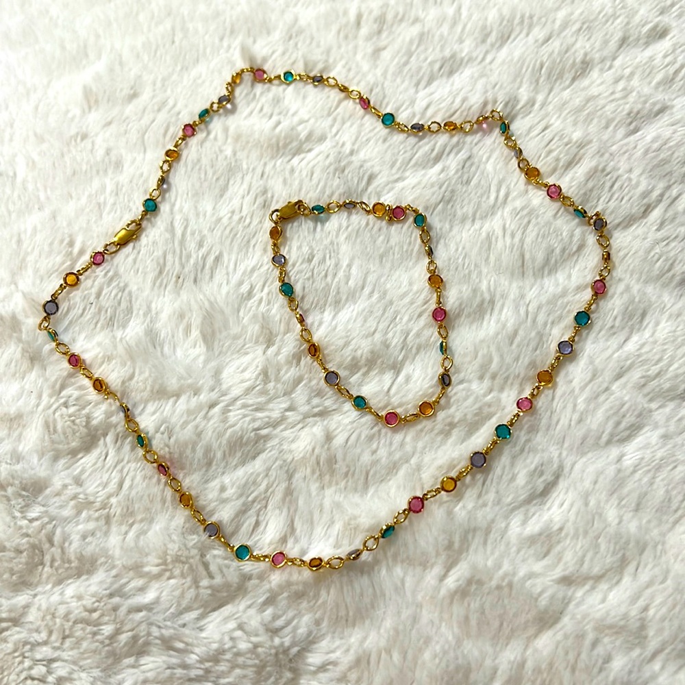 Crystal necklace set